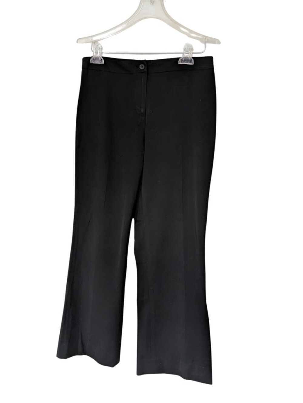 Jones & Co. Black Stretch Ankle Pants Size 6 Petite Workwear Tailored Trousers
